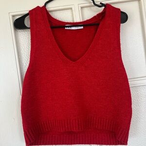Zara Sweater Tank Blouse